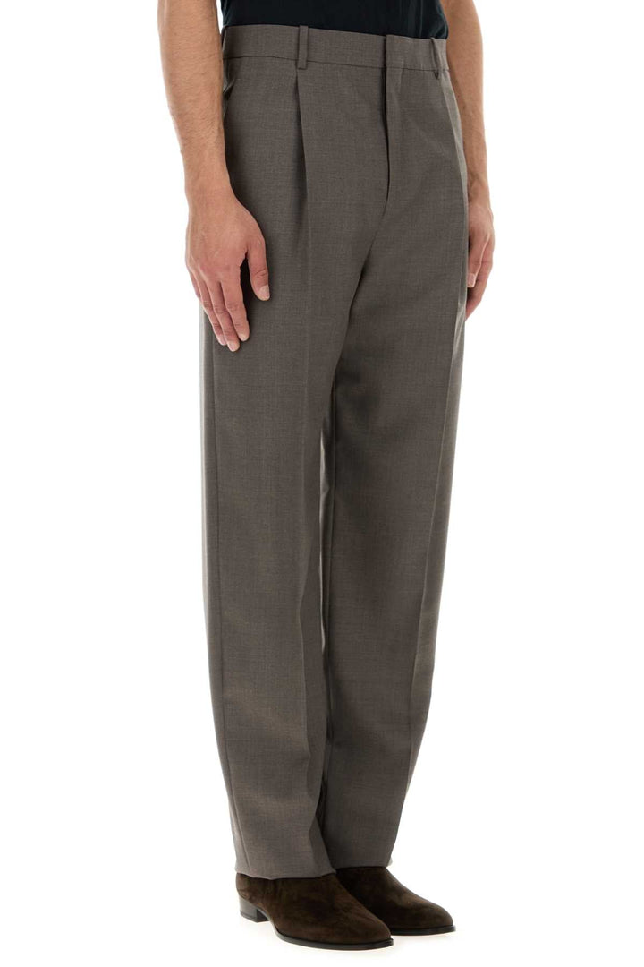 Saint Laurent Men Dove Grey Wool Pant