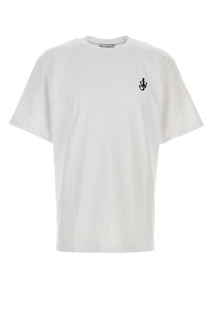 Jw Anderson Men White Cotton T-Shirt