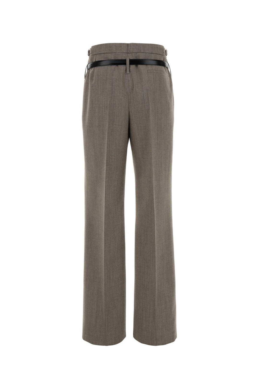Prada Women Dove Grey Wool Blend Pant