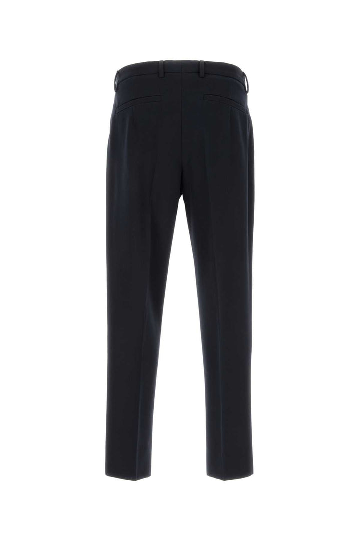 Zegna Men Midnight Blue Cotton Blend Pant