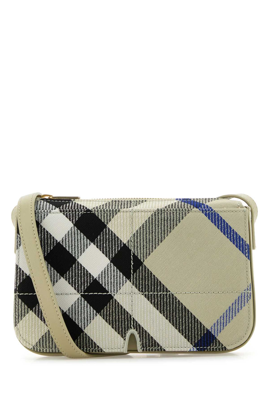 Burberry Women Embroidered Canvas Snip Crossbody Bag