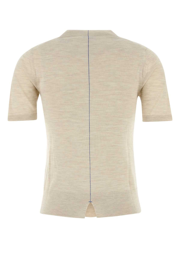 Burberry Women Sand Wool T-Shirt
