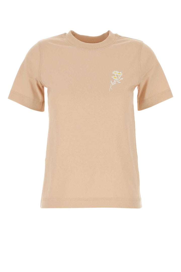 Burberry Women Peach Cotton T-Shirt