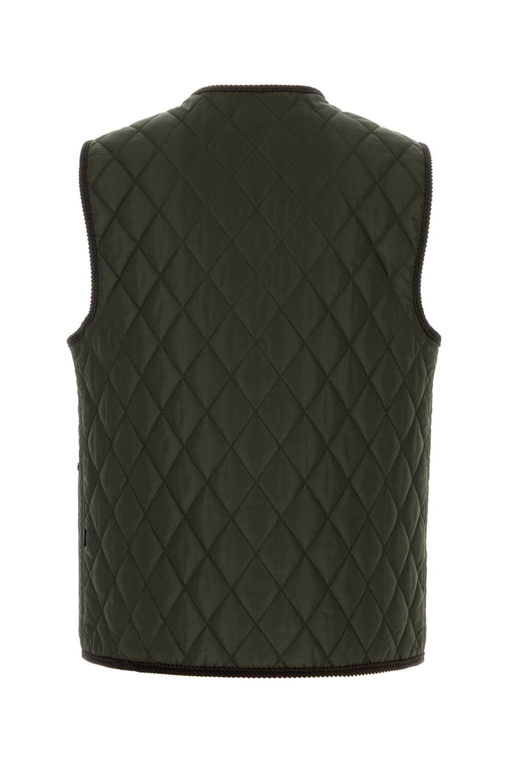 Burberry Men Army Green Nylon Jacket