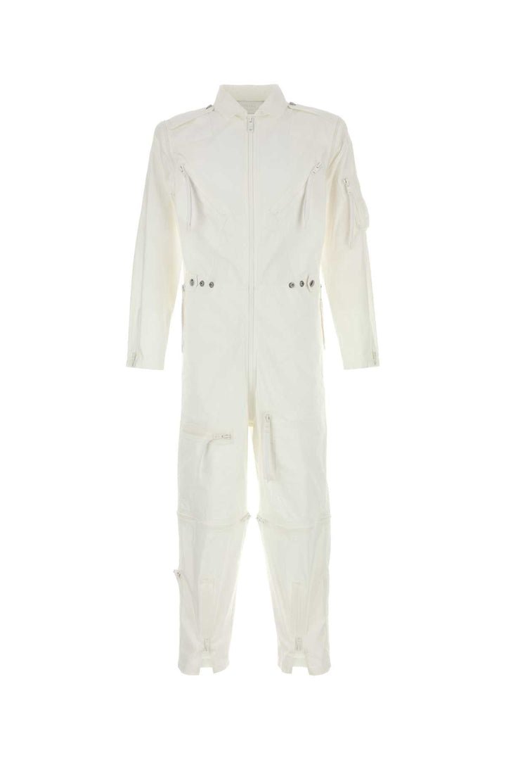 Prada Men White Cotton Jumpsuit