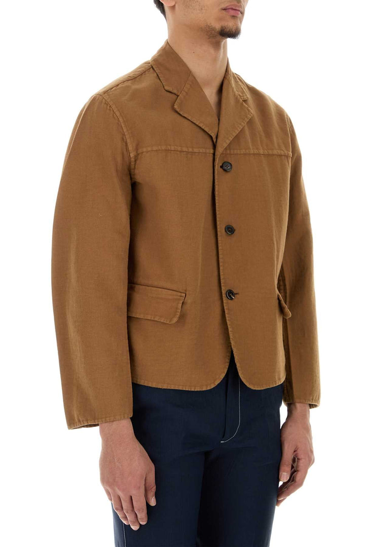 Prada Men Biscuit Cotton Blazer