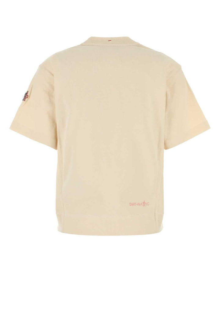 Moncler Grenoble Women Cream Cotton T-Shirt
