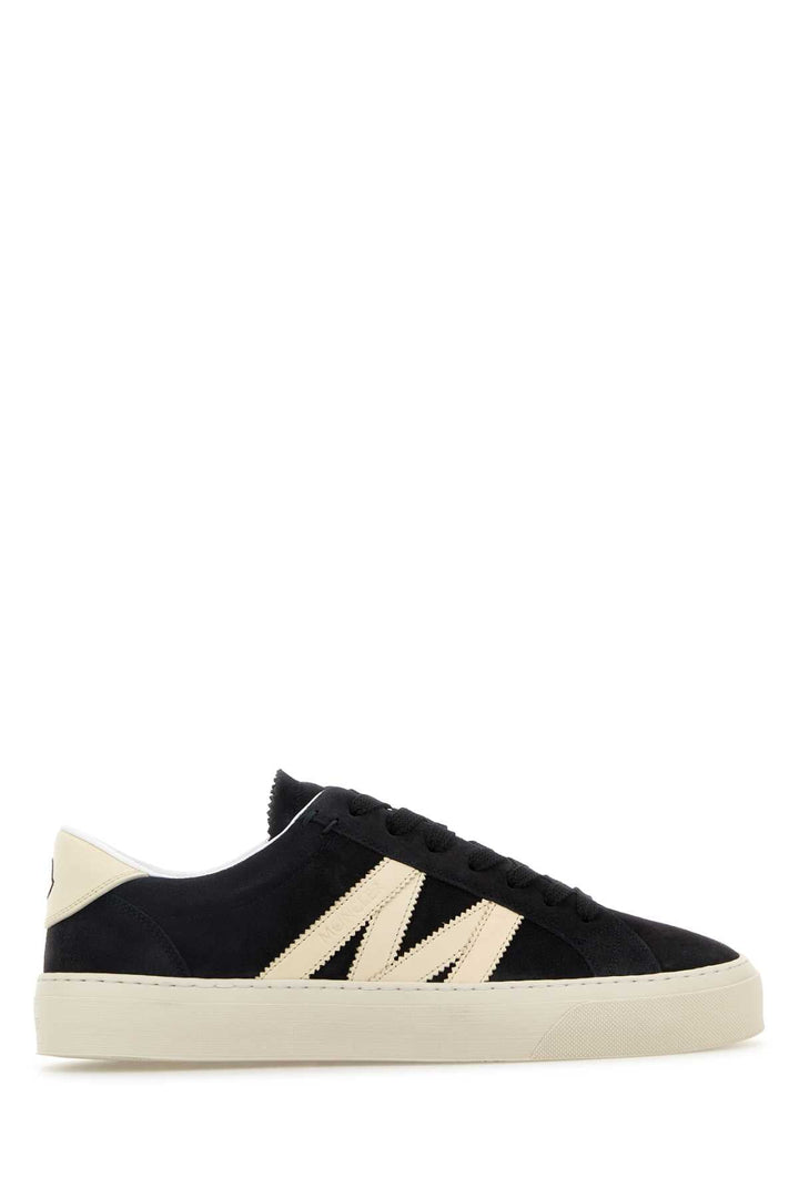 Moncler Men Midnight Blue Suede Monaco 2 Sneakers