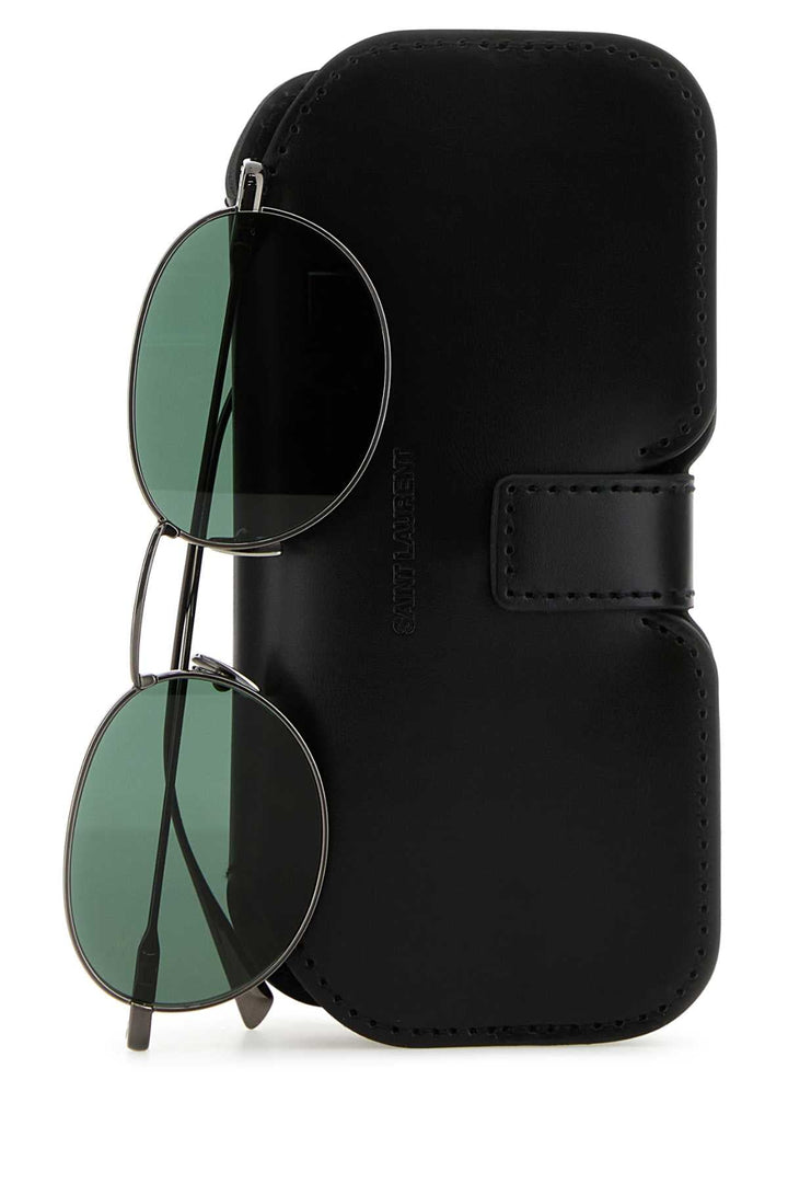 Saint Laurent Men Ruthenium Metal Sl 799 Sunglasses