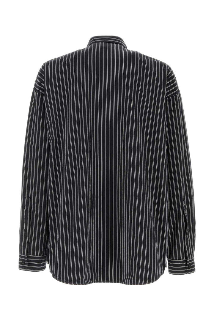 Balenciaga Men Embroidered Poplin Oversize Shirt