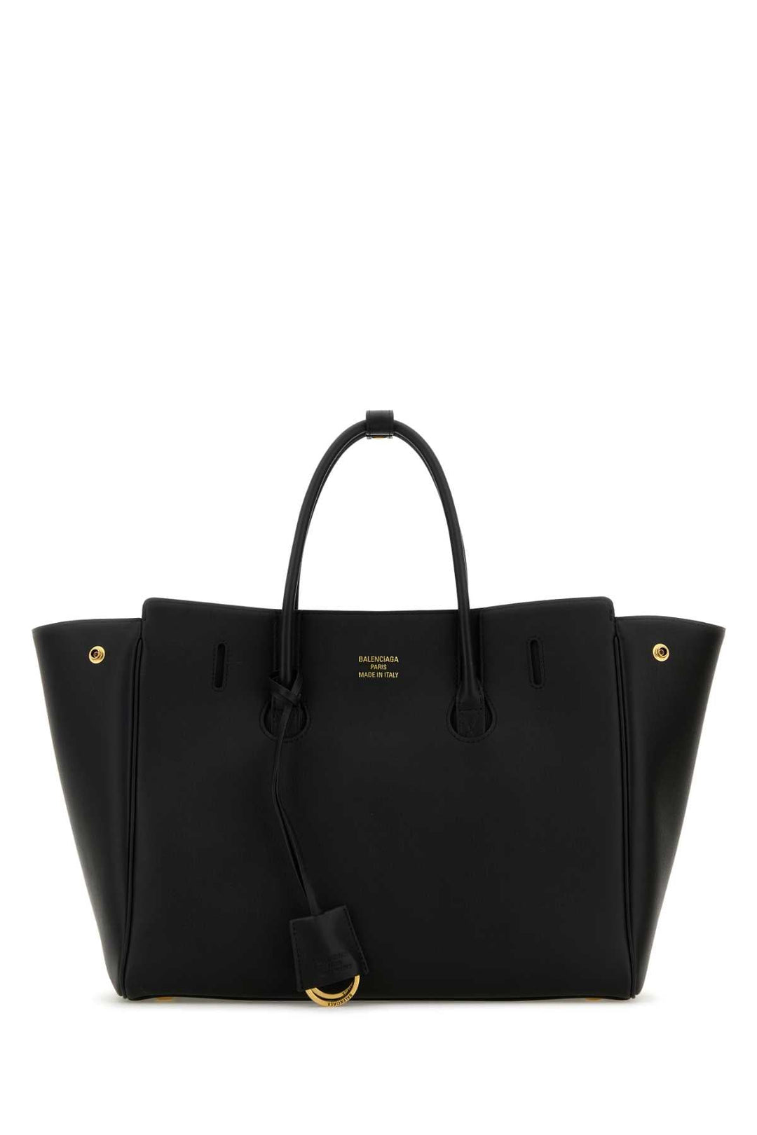 Balenciaga Women Black Leather Small Carry All Hempton Handbag