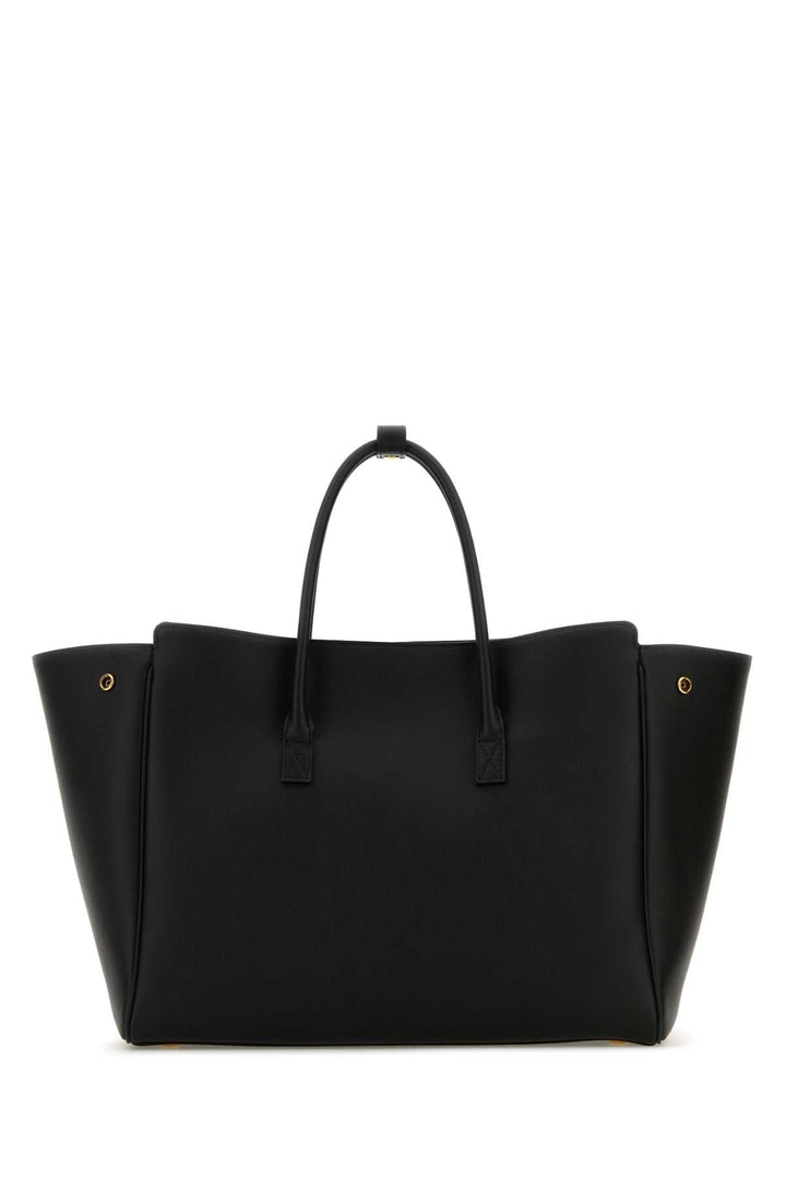 Balenciaga Women Black Leather Small Carry All Hempton Handbag