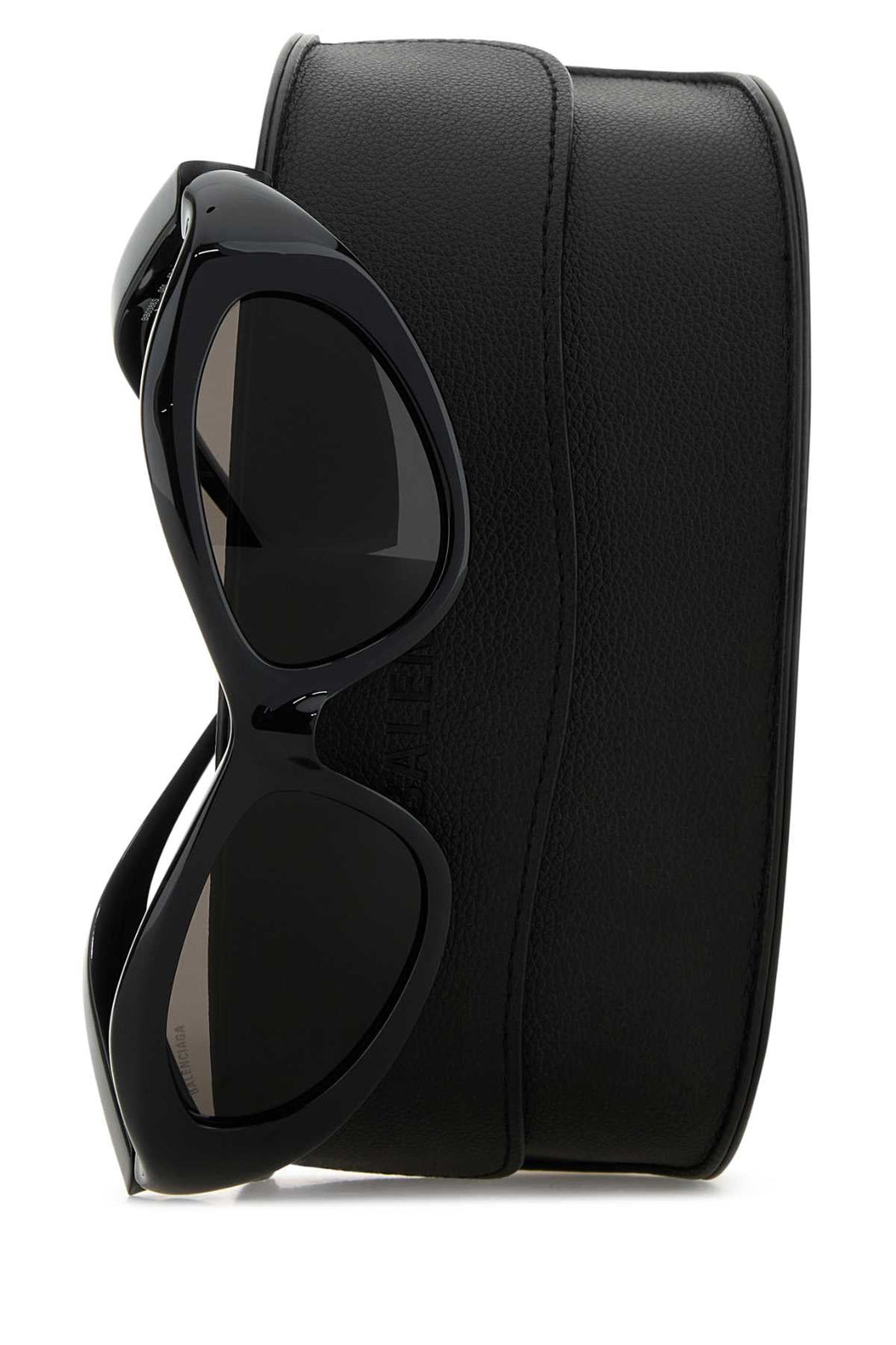 Balenciaga Women Black Nylon Orbit Cat Sunglasses