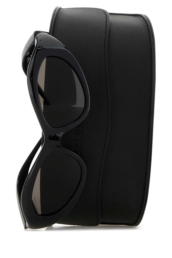 Balenciaga Women Black Nylon Orbit Cat Sunglasses