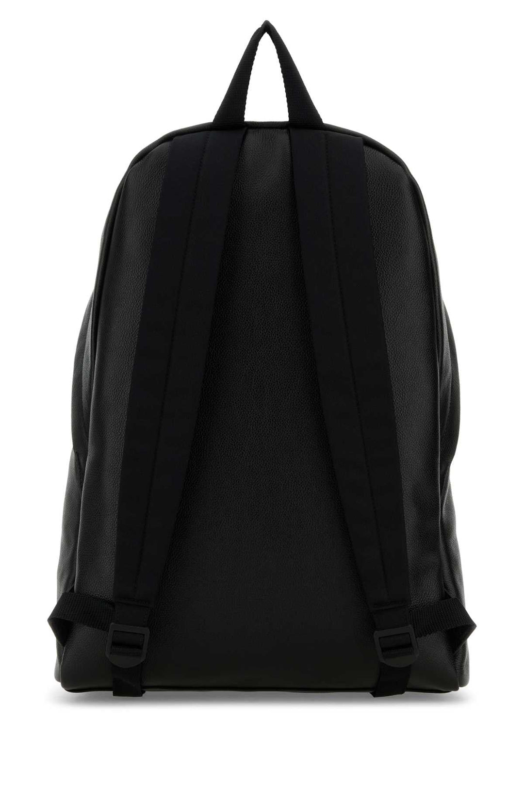 Balenciaga Men Black Leather Explorer Backpack