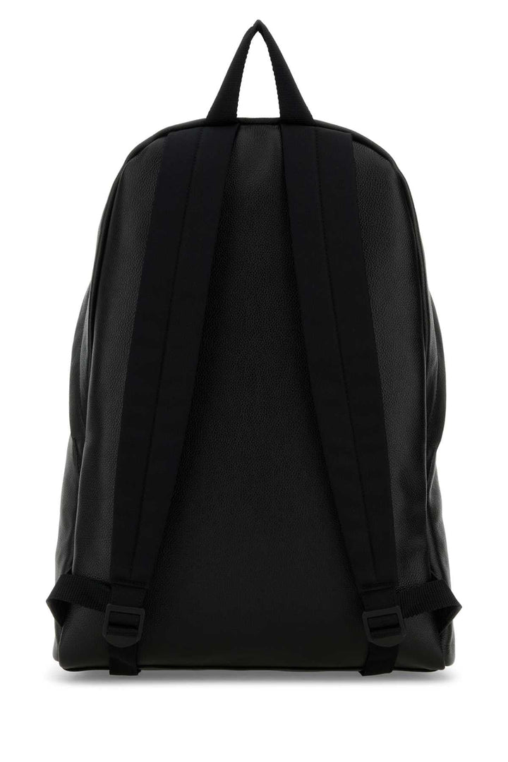 Balenciaga Men Black Leather Explorer Backpack