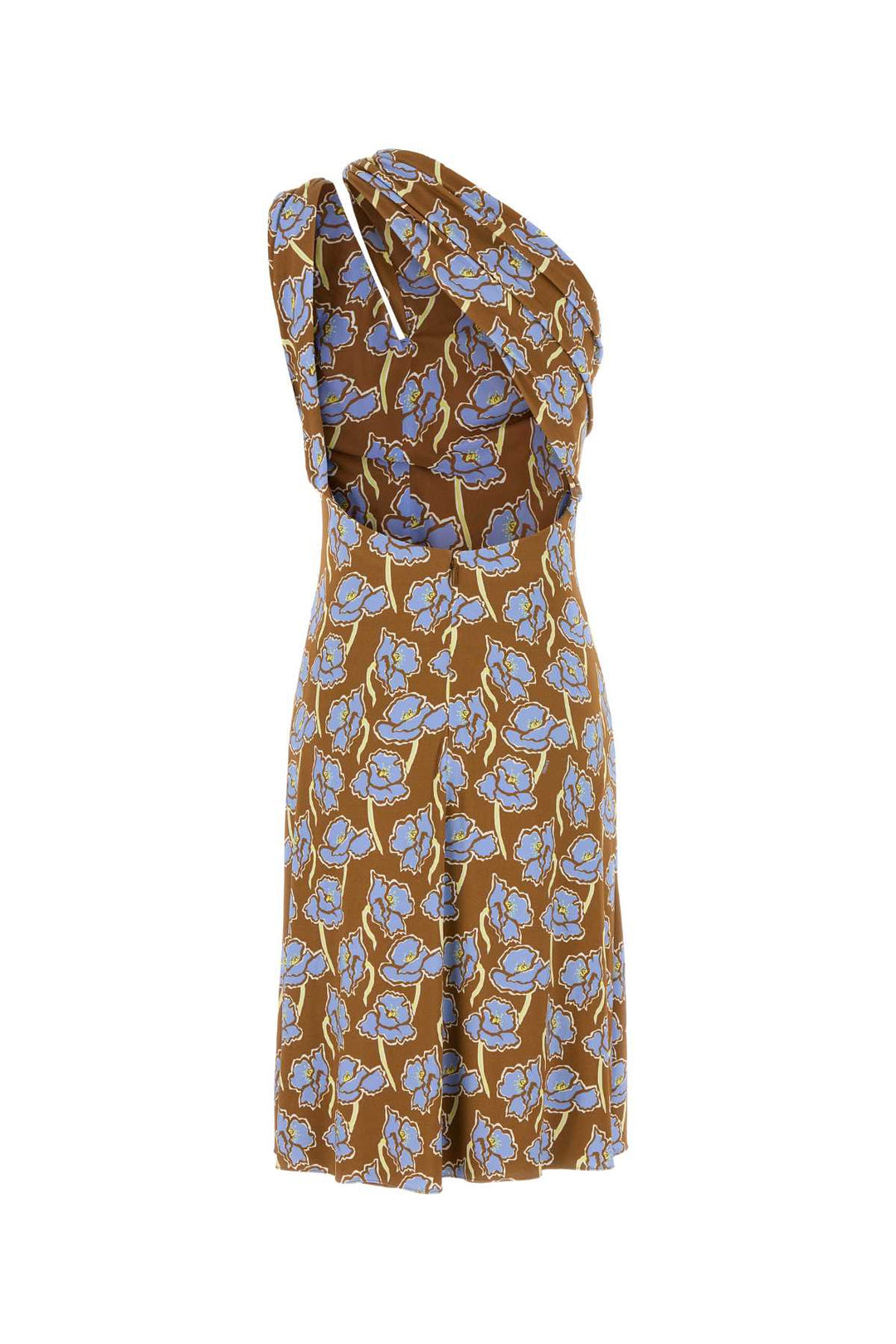 Versace Women Printed Stretch Crepe One-Shoulder Dress