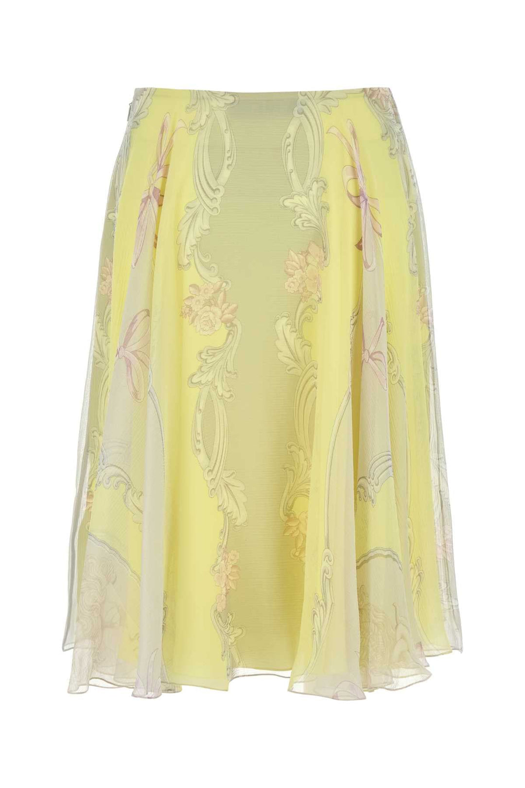 Versace Women Printed Crepe Skirt