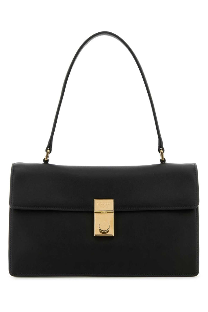 Prada Women Black Leather Handbag