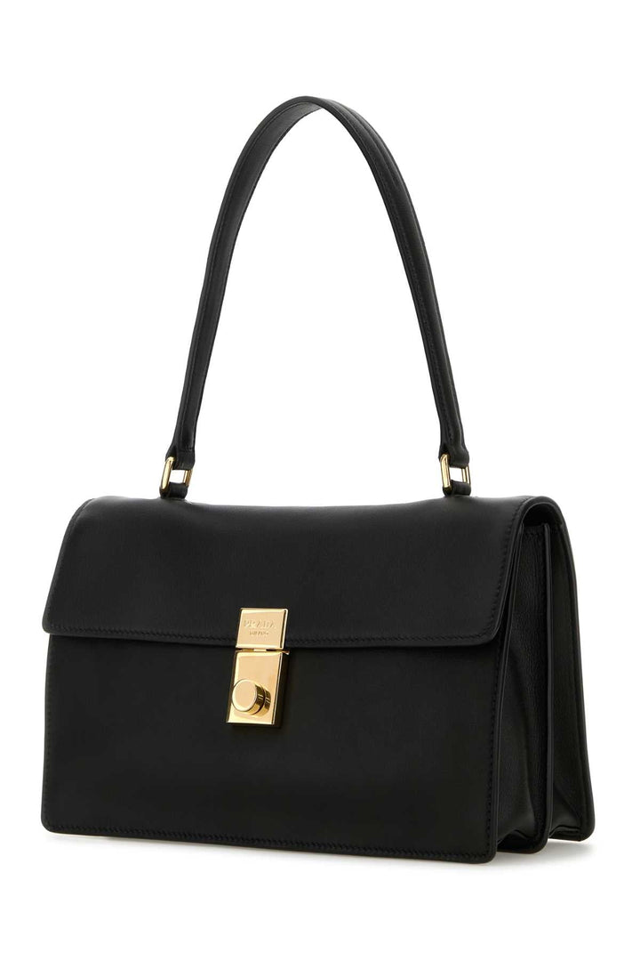 Prada Women Black Leather Handbag