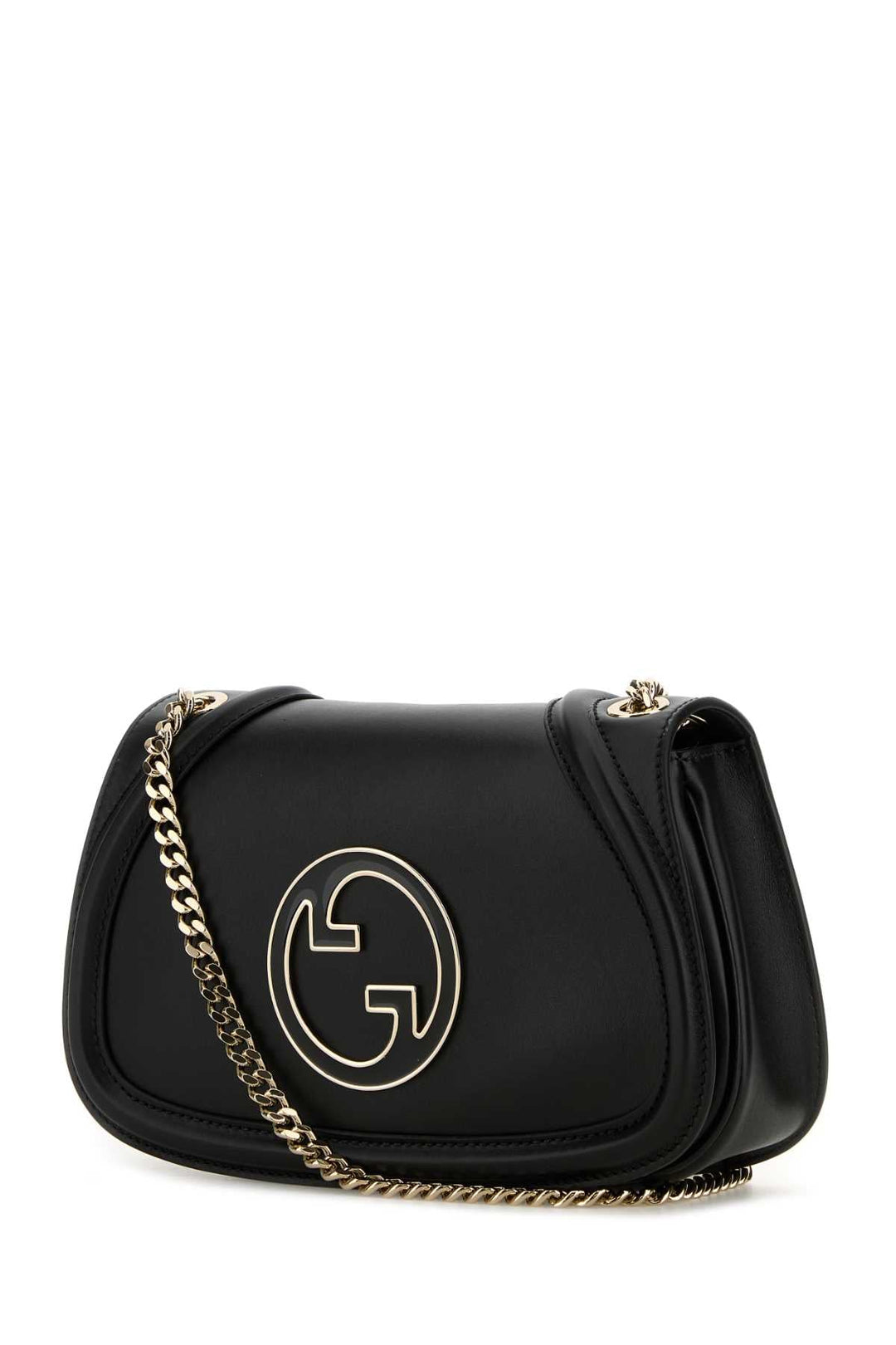 Gucci Women Black Leather Gucci Blondie Shoulder Bag
