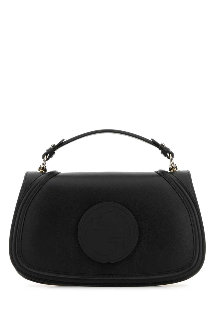Gucci Women Black Leather Gucci Blondie Handbag