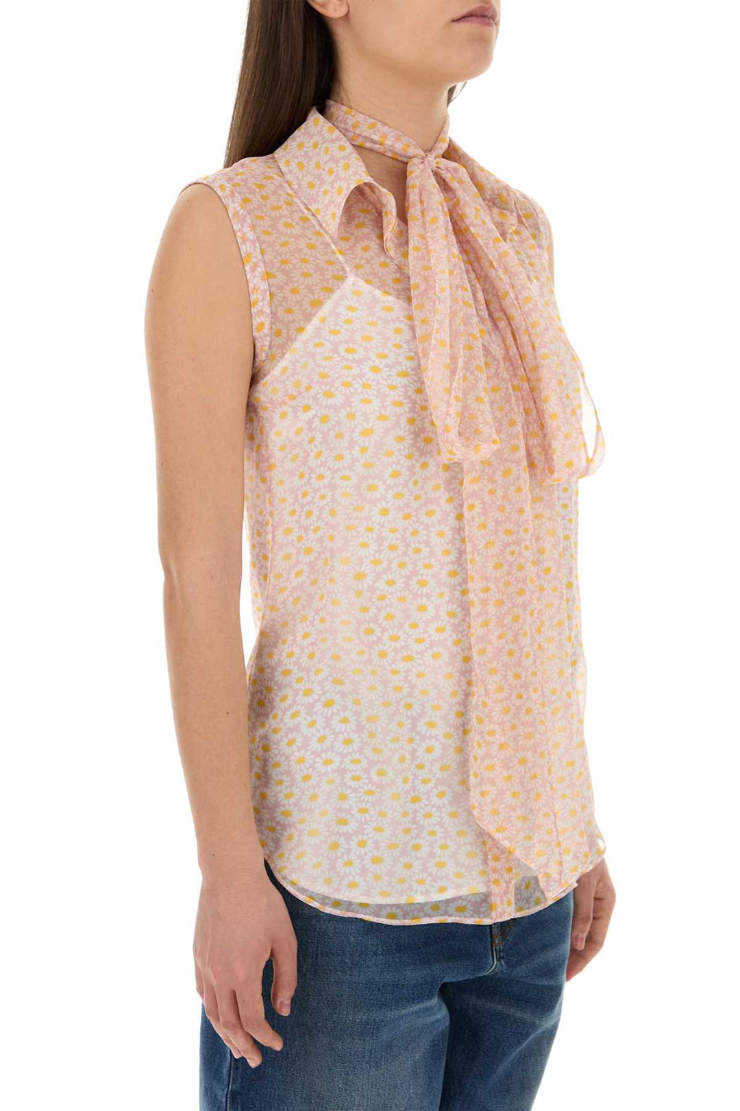 Gucci Women Printed Crepe Shirt