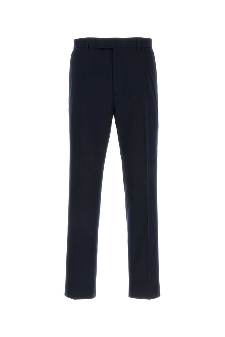 Gucci Men Navy Blue Gabardine Pant