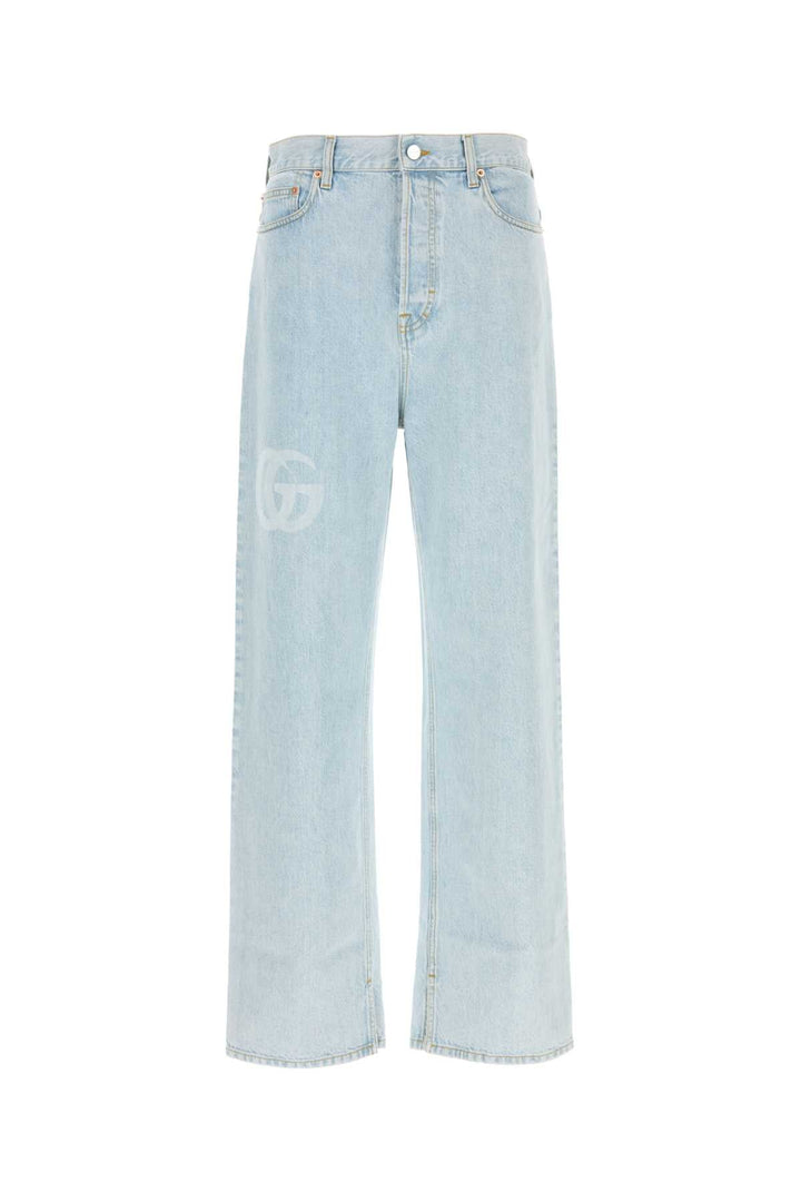 Gucci Men Light-Blue Denim Jeans