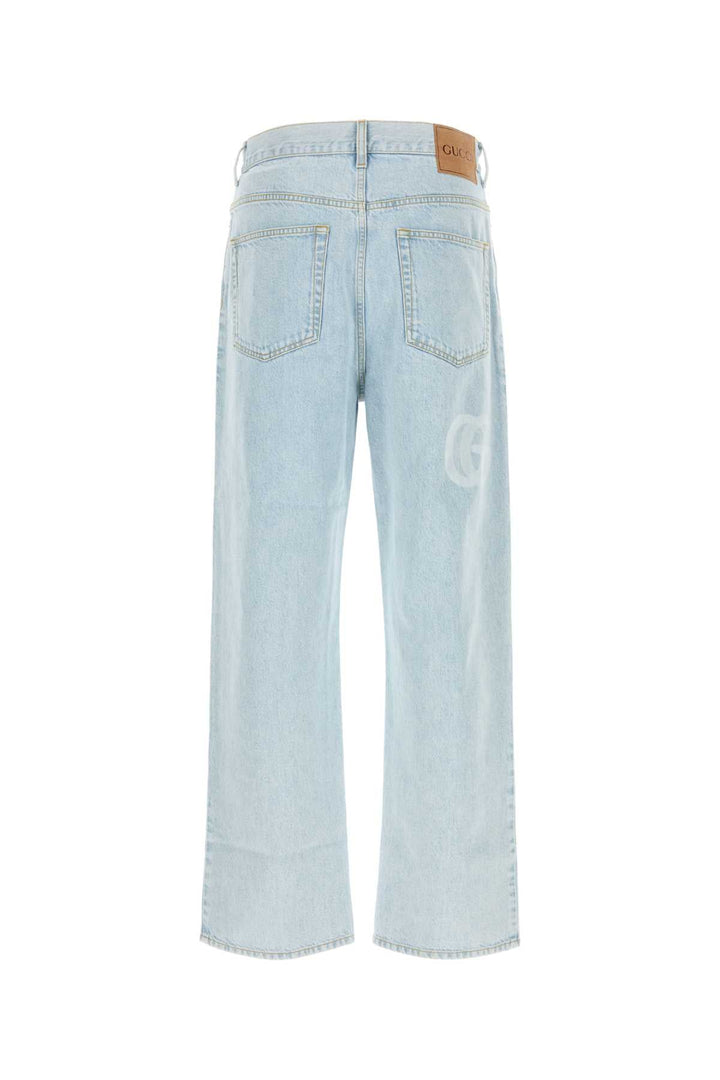 Gucci Men Light-Blue Denim Jeans
