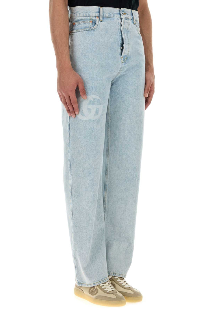 Gucci Men Light-Blue Denim Jeans