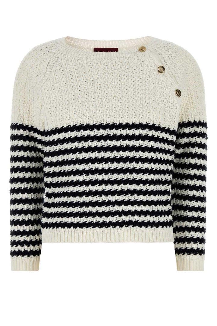 Gucci Women Embroidered Cotton Sweater