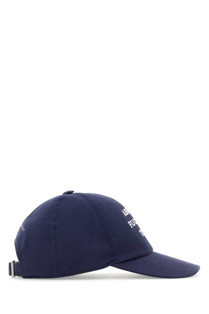 Stella Mccartney Women Blu Cotton Baseball Cap