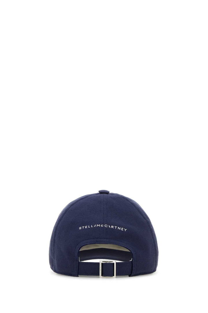 Stella Mccartney Women Blu Cotton Baseball Cap