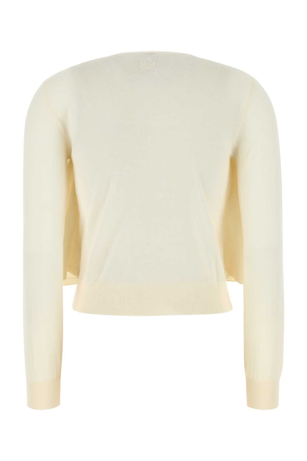 Loewe Women Cream Wool Cardigan