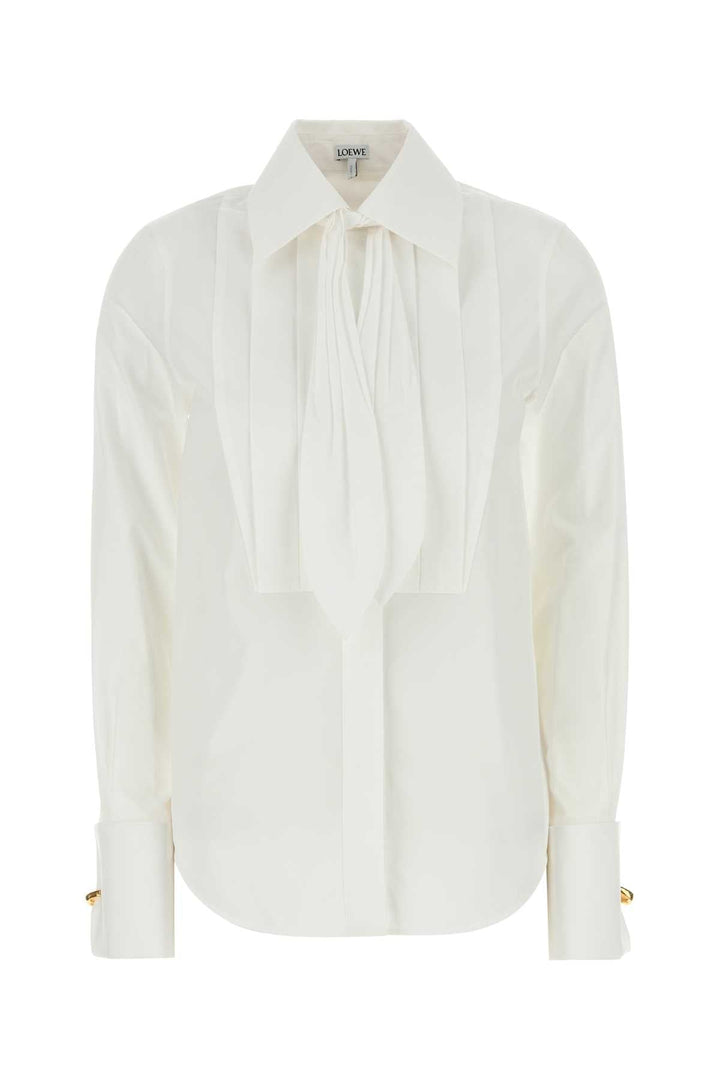 Loewe Women White Poplin Shirt