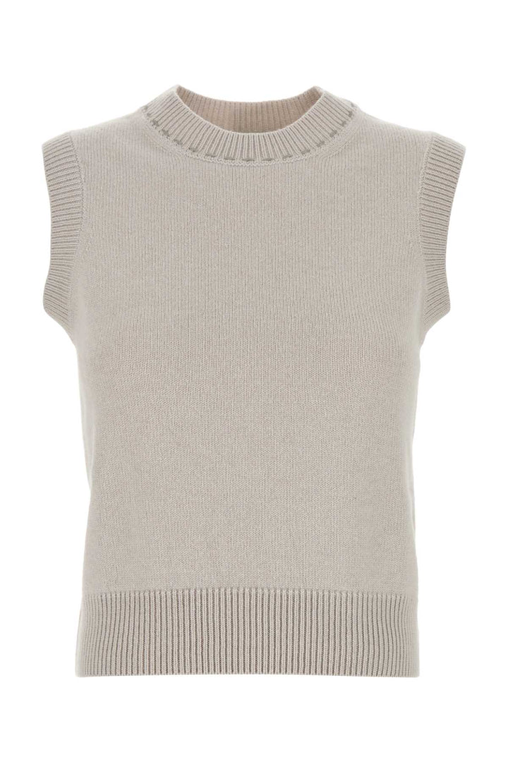 Fendi Women Cappuccino Cashmere Vest