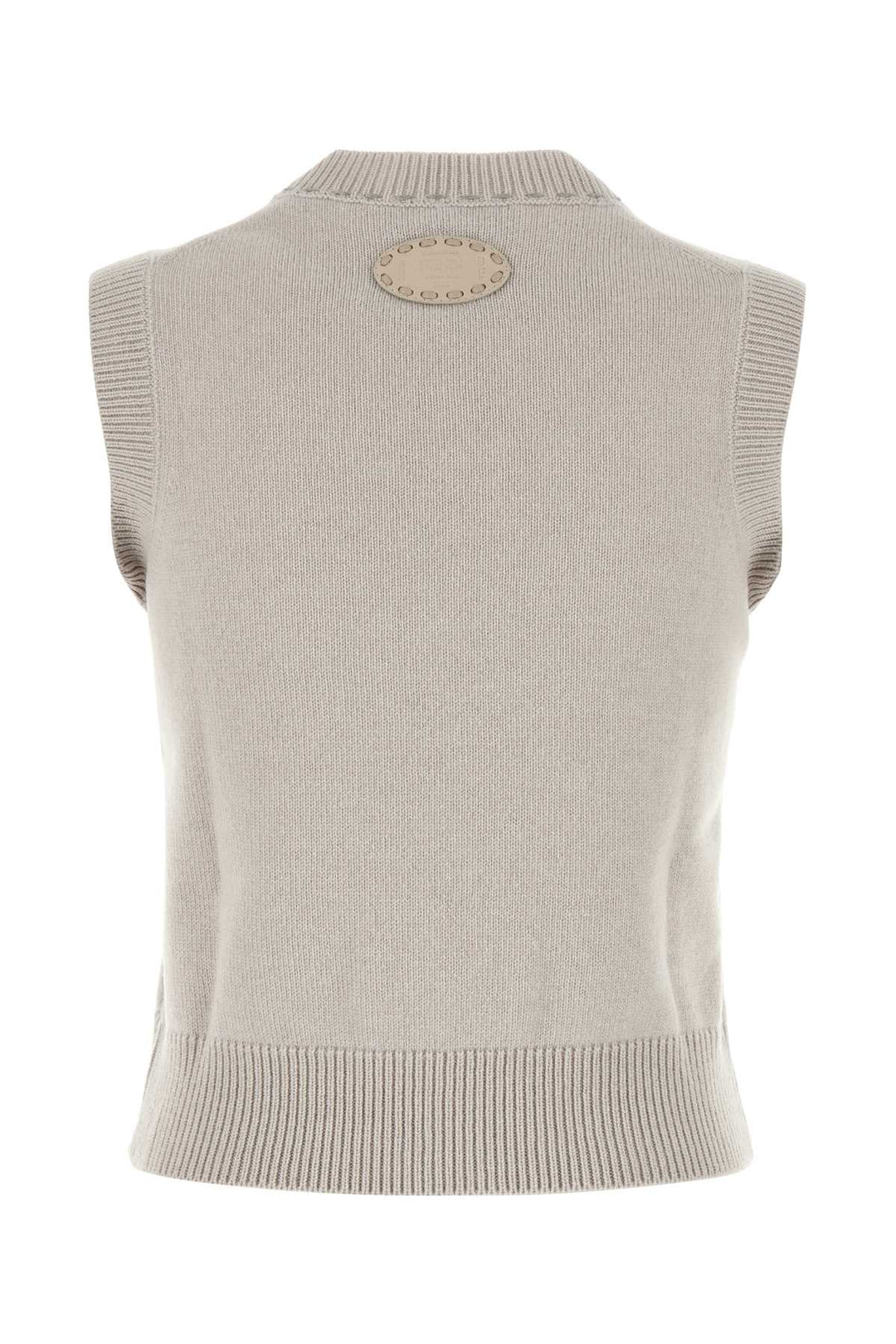 Fendi Women Cappuccino Cashmere Vest