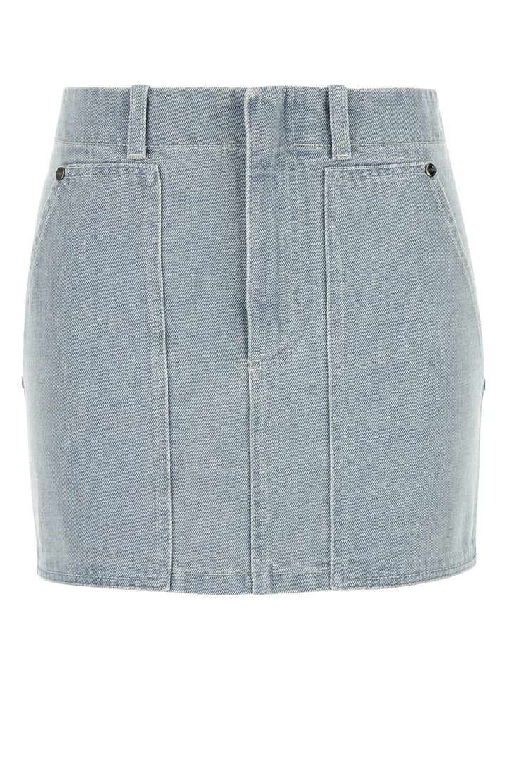 Fendi Women Denim Mini Skirt