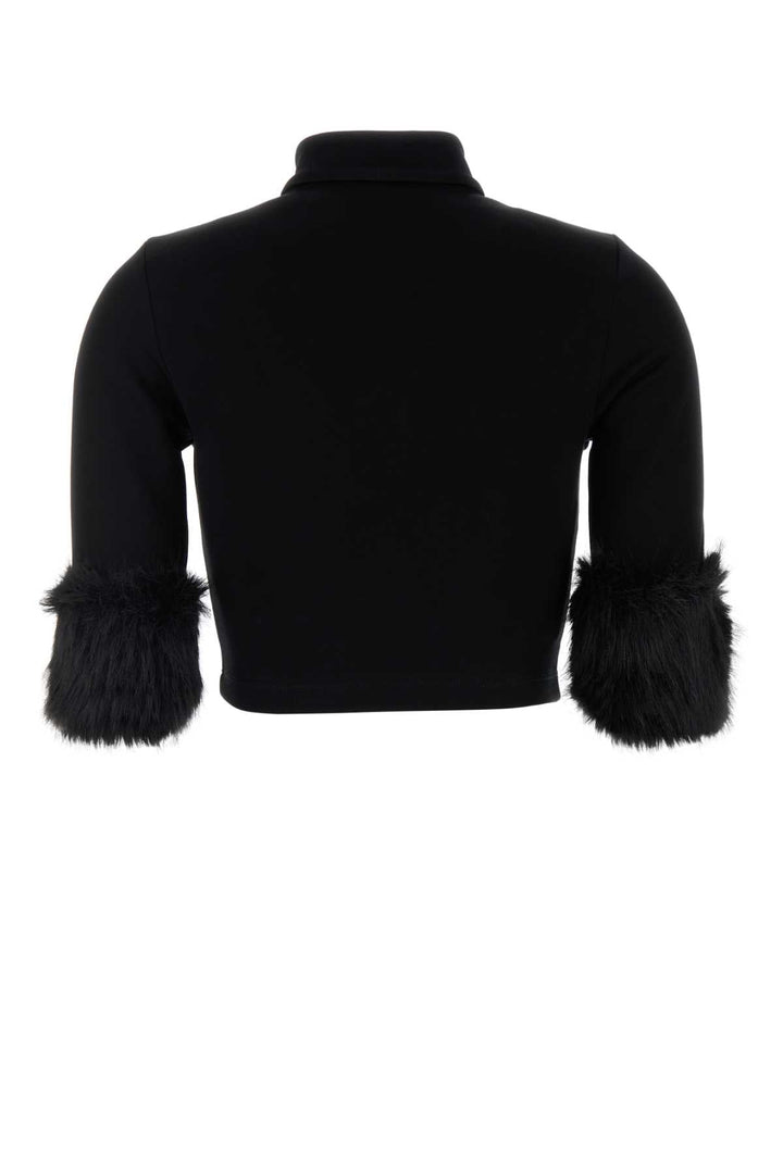 Prada Women Black Cotton Blend Jacket