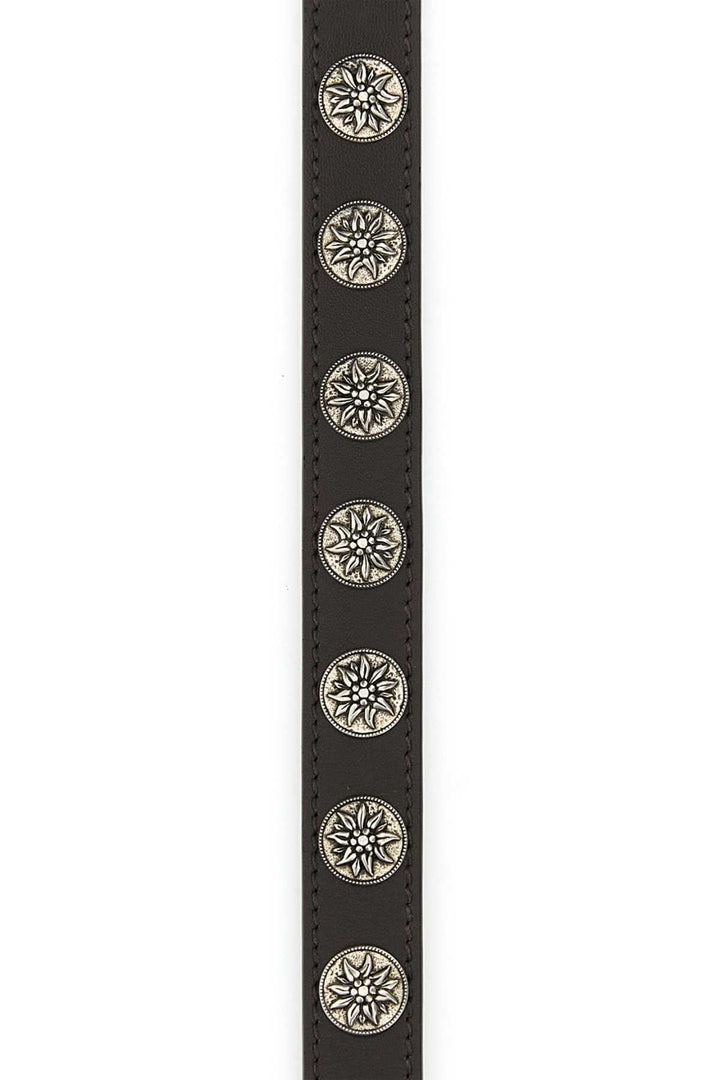 Prada Women Chocolate Leather Belt