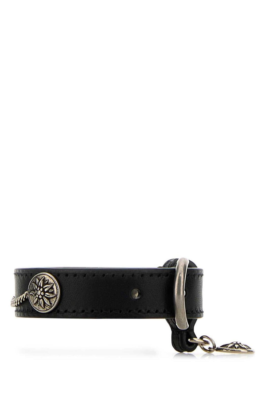 Prada Women Black Leather Bracelet