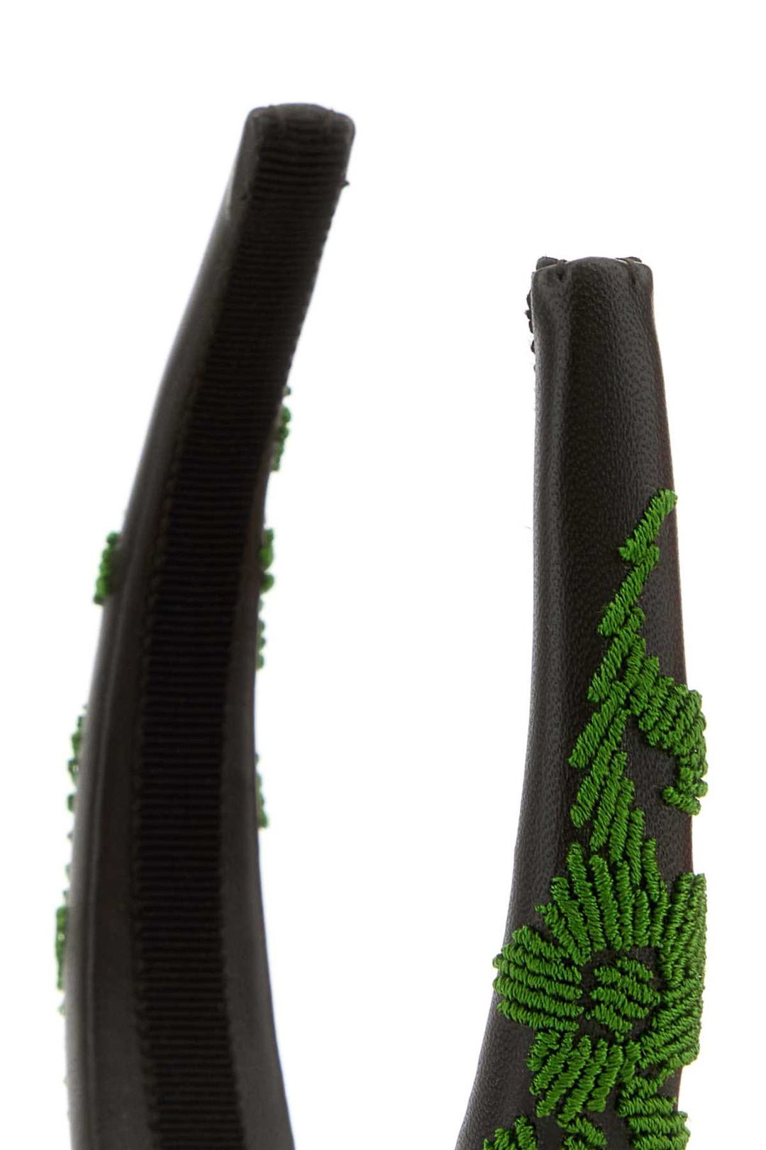 Prada Women Brown Nappa Leather Hairband