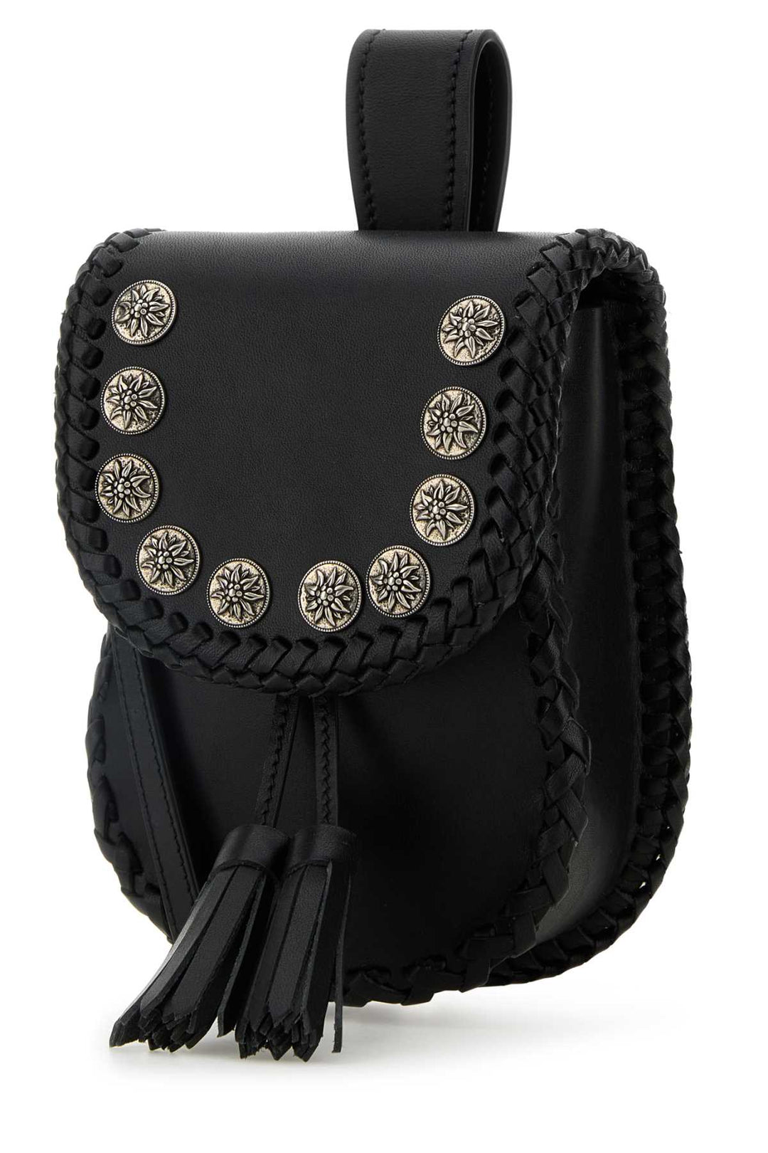 Prada Women Black Leather Crossbody Bag