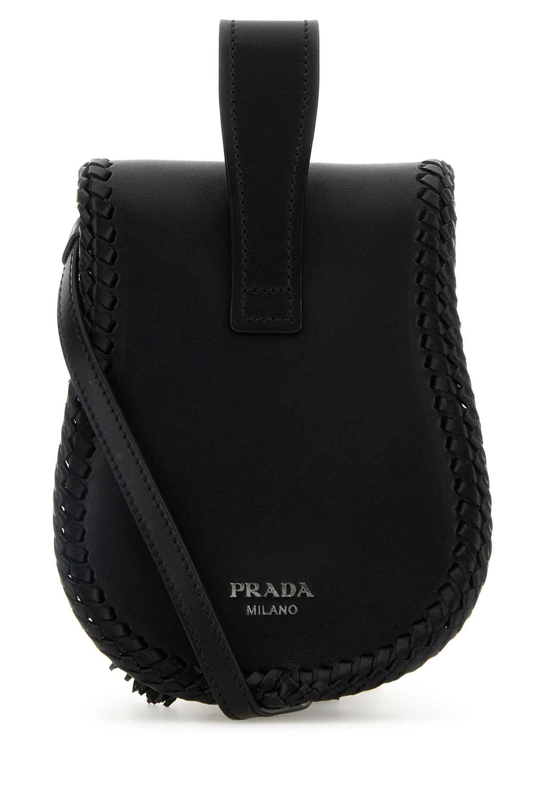 Prada Women Black Leather Crossbody Bag