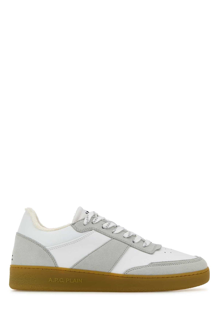 A.P.C. A.p.c. A.p.c. Two Tone Synthetic Leather Plain Sneakers-sneakers-sn... | Designer Sale | Designer Sale