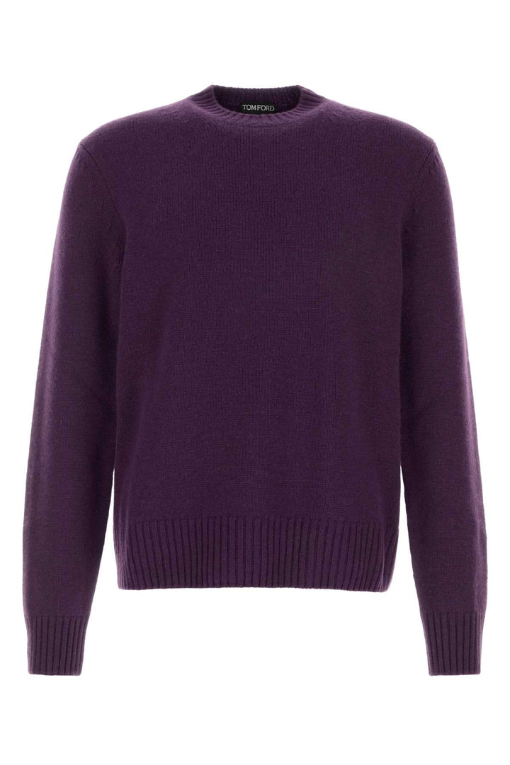 Tom Ford Men Purple Cashmere Sweater
