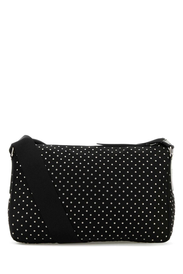 Prada Women Black Re-Nylon Crossbody Bag