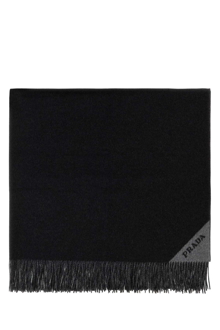 Prada Unisex Slate Cashmere Blanket