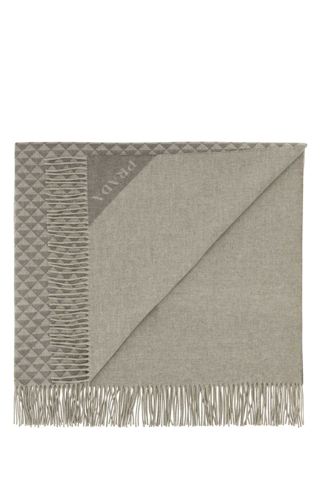 Prada Unisex Embroidered Wool Blend Symbole Double Blanket